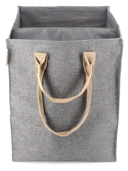 Siv tekstilni koš za perilo 71 l Laundry Hub Tweed duplo – Rolser