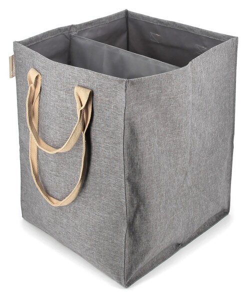 Siv tekstilni koš za perilo 71 l Laundry Hub Tweed duplo – Rolser