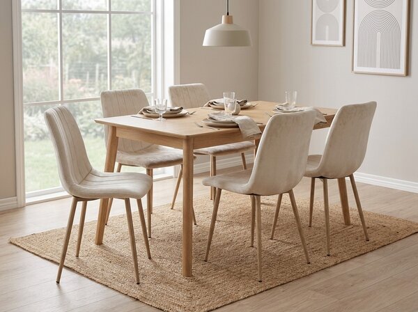 Bež žametni stol LAVA CAMEL BEIGE