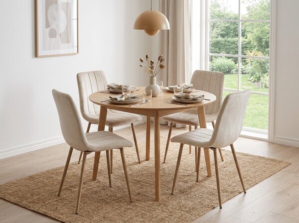 Bež žametni stol LAVA CAMEL BEIGE