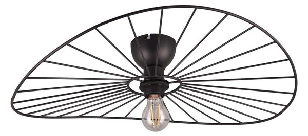 Mat črna stropna svetilka ø 60 cm Chapeau – Reality