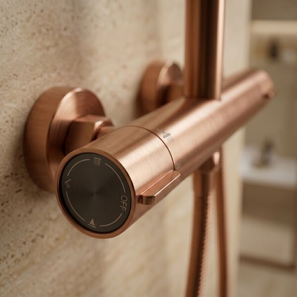 Tuš set s termostatom Rea Drop Brush Copper