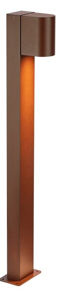 Markslöjd LED-svetilka Alor, rjava, IP65, višina 75 cm, z možnostjo zatemnitve, zatemnjen, Rjava / rjasta, Aluminij, Skandinavski