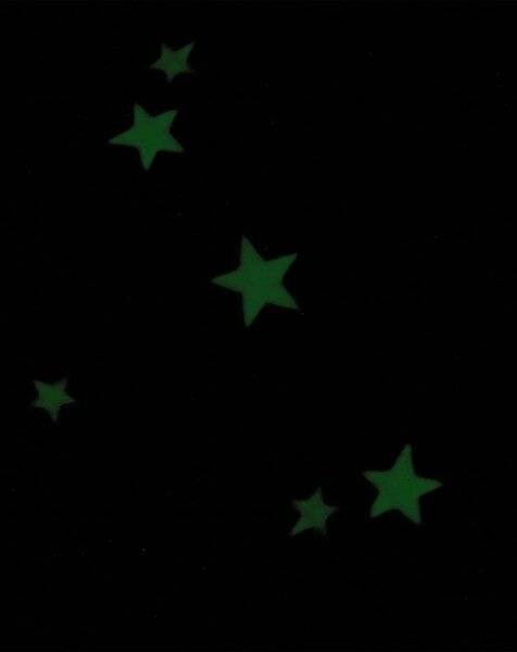 Svetleča bombažna posteljnina za posteljico MAGIC STARS modra Dimenzije posteljnine: 40 x 60 cm | 100 x 135 cm