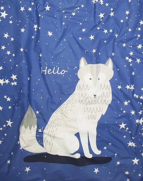 Svetleča bombažna posteljnina za posteljico MAGIC STARS modra Dimenzije posteljnine: 40 x 60 cm | 100 x 135 cm
