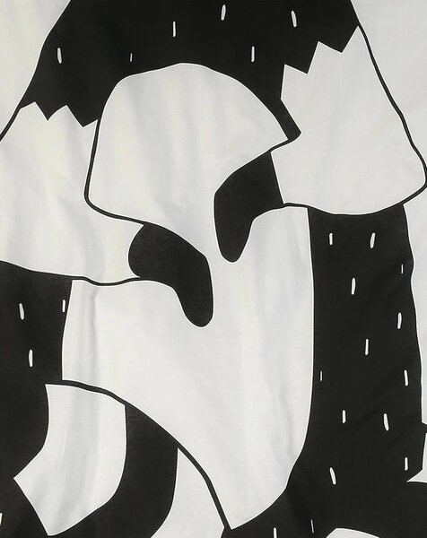 Bombažna posteljnina za otroško posteljico RAKUN črno-bela Dimenzije posteljnine: 40 x 60 cm | 100 x 135 cm