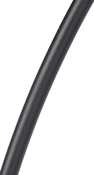 Moderna ločna svetilka črna z orientalskim odtenkom in bambusom 50 cm - XXL Rina