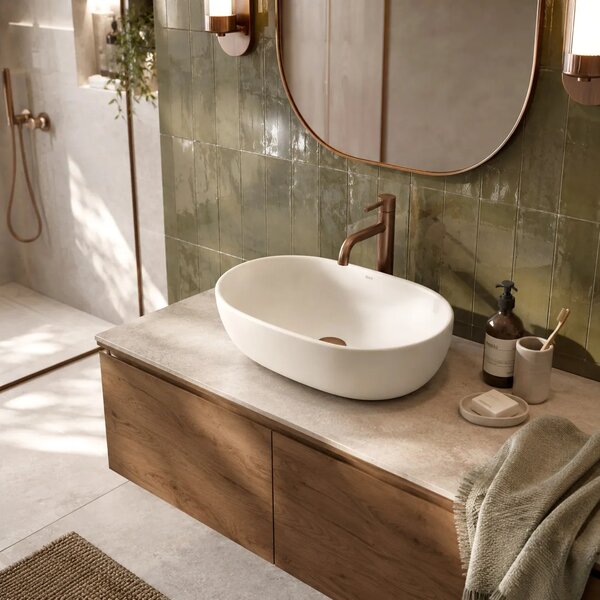 Nadpultni Umivalnik Rea Focus Creme