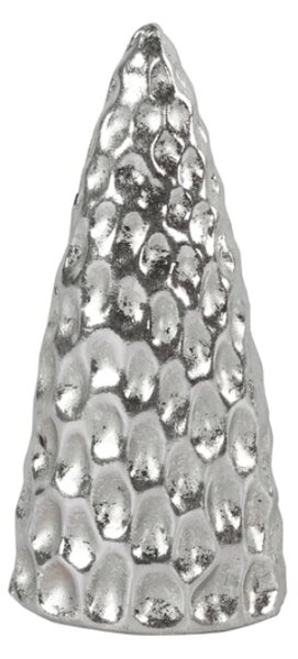 Božična dekoracija drevesce SILVER LIGHTS 12 cm, srebrna