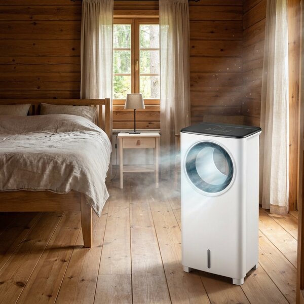 Prenosna 3v1 vodna klimatska naprava daljinec 4L 80W touch 360° kroženje zraka