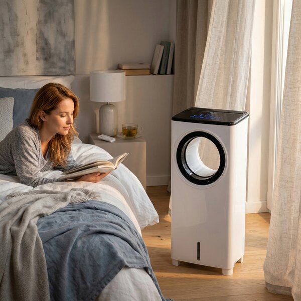 Prenosna 3v1 vodna klimatska naprava daljinec 4L 80W touch 360° kroženje zraka