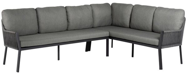 LOUNGE GARNITURA gladka tkanina aluminij