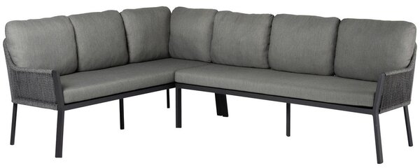 LOUNGE GARNITURA gladka tkanina aluminij