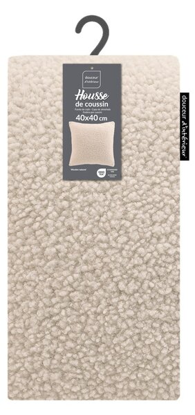 Prevleka za blazino iz sherpa flisa 40x40 cm Woolen – douceur d'intérieur