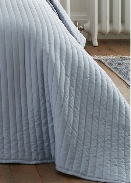 Modro prešito pregrinjalo 230x220 cm Quilted Lines – Bianca