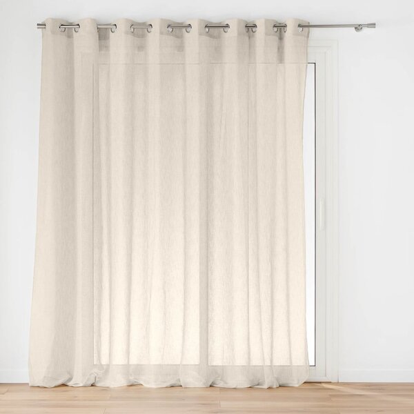 Prosojna zavesa v naravni barvi 300x240 cm Carlin – douceur d'intérieur