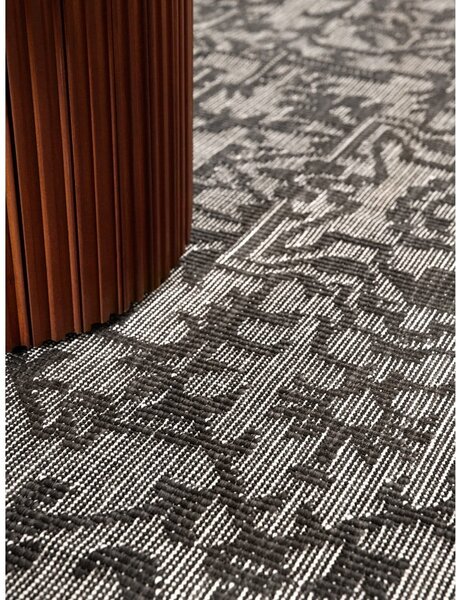 Črno-bela notranja in zunanja preproga 200x290 cm Duet Kona – NORTHRUGS