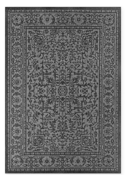 Črno-bela notranja in zunanja preproga 200x290 cm Duet Kona – NORTHRUGS
