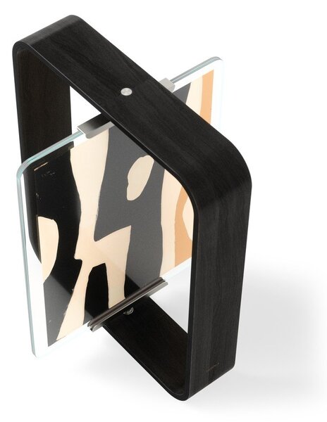 Črn lesen stoječ okvir 26x31,5 cm Bellwood – Umbra