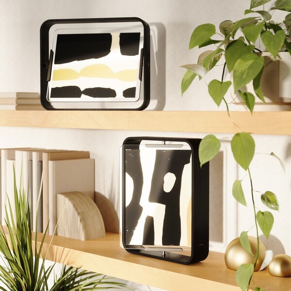 Črn lesen stoječ okvir 26x31,5 cm Bellwood – Umbra
