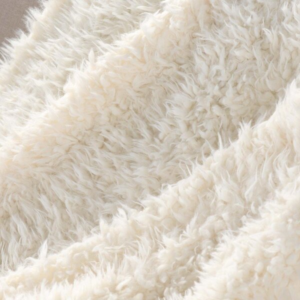 Kremno bela odeja iz umetnega krzna 220x240 cm Mouton – douceur d'intérieur