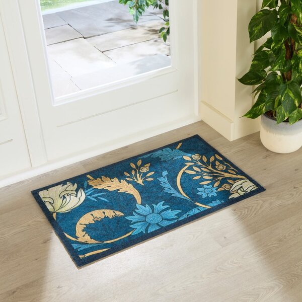 Predpražnik 50x80 cm William Morris Blue – Artsy Doormats