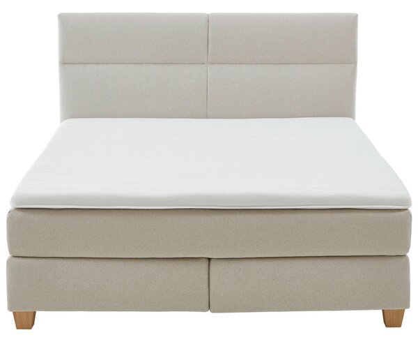 BOXSPRING POSTELJA 180 cm x 200 cm , tekstil bež
