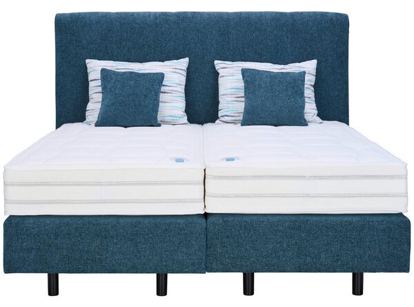 POSTELJA BOXSPRING 180 cm x 200 cm , tekstil modrosiva