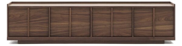 Rjava TV omarica v orehovem dekorju 200x47x40 cm Onix – Kave Home