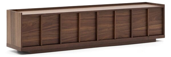 Rjava TV omarica v orehovem dekorju 200x47x40 cm Onix – Kave Home