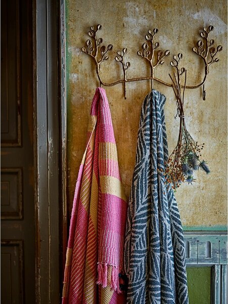 Zeleno-bež odeja iz recikliranega bombaža 130x160 cm Ugento – Bloomingville