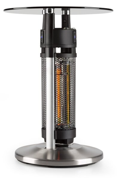 Blumfeldt Primal Heat 65, bistro miza, grelno telo z ogljenim IR,1200W LED, 65 cm, steklo