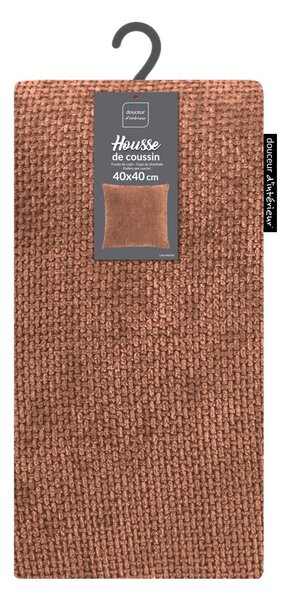 Prevleka za blazino iz šenilje 40x40 cm Leo – douceur d'intérieur