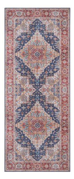 Temno modro-rdeča preproga Nouristan Sylla, 80 x 200 cm