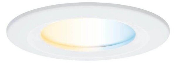 Paulmann LED vgradni reflektor Nova Coin Smart, bel, CCT, komplet 3 kosov, 7,8, zatemnjen, Bela, Dnevna soba / jedilnica, Aluminij, Sodobni, Vgreznjeni strop