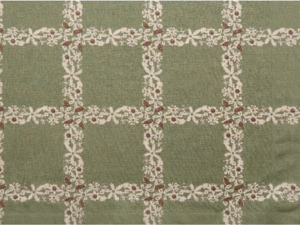 Posteljnina iz renforcé bombaža BLOMORA zelena Dimenzije posteljnine: 70 x 90 cm | 140 x 220 cm