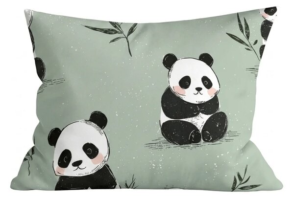 Set posteljnine iz mikrovlaken PANDA RELAX mint + prevleka za vzglavnik 50 x 70 cm GRATIS