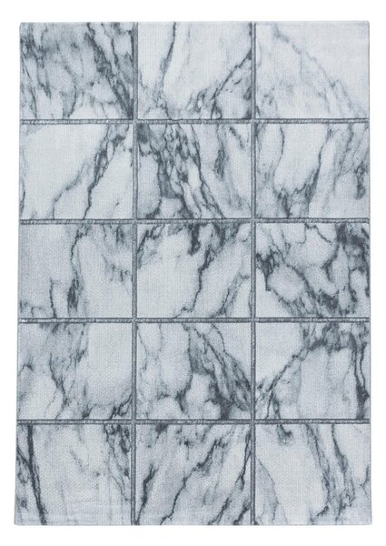 TKANA PREPROGA Naxos 3816 silber 140/200 cm tkano srebrne barve