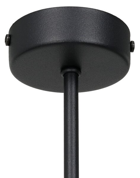 Milagro Lighting Stropna svetilka Archie, črna, dolžina 68 cm, kovina, 2-kraka., zatemnjen, Črna, Dnevna soba / jedilnica, Kovina