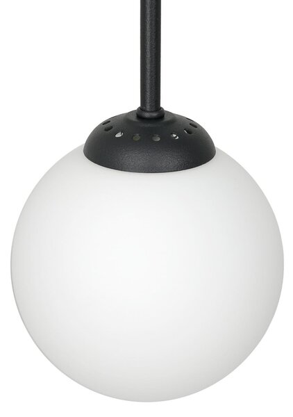 Milagro Lighting Stropna svetilka Archie, črna, dolžina 68 cm, kovina, 2-kraka., zatemnjen, Črna, Dnevna soba / jedilnica, Kovina