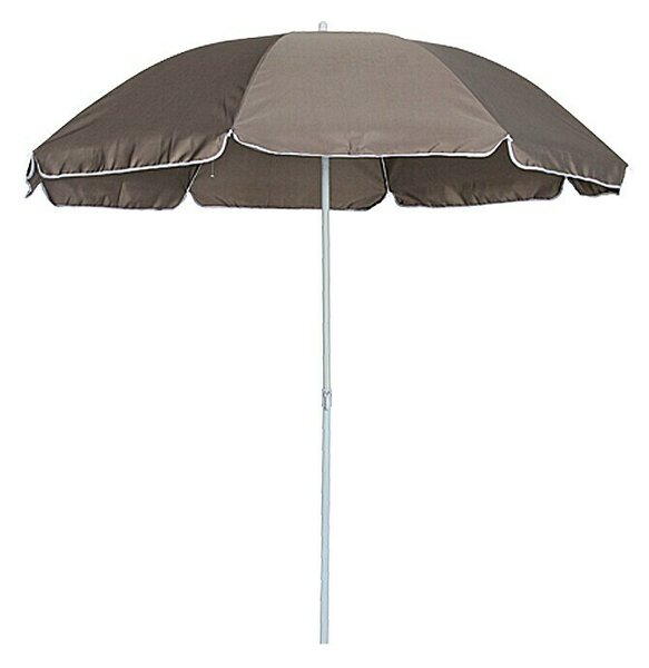 Sunfun Okrogli balkonski senčnik Provence II (Rjave barve, Premer platna: 200 cm)