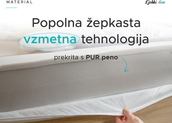 Žepkasta vzmetnica SOMMERA 18 cm 80 x 200 cm Zaščita vzmetnice: BREZ zaščite vzmetnice