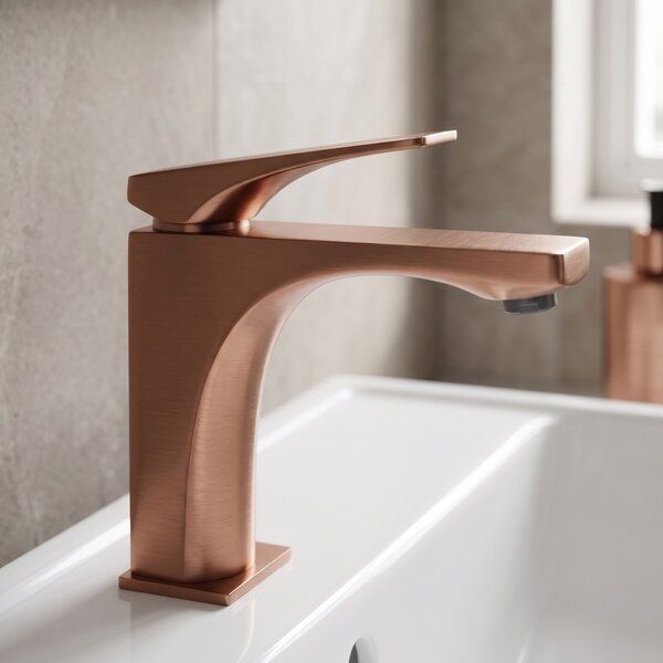 REA PREMIUM Joe Mešalnik za umivalnik Brush Copper low