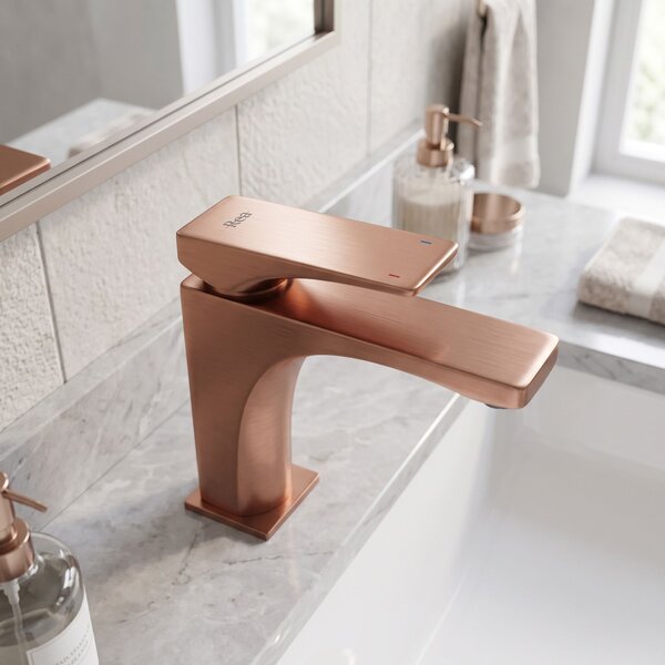 REA PREMIUM Joe Mešalnik za umivalnik Brush Copper low