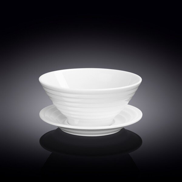 Skleda in Podstavek, Porcelan, 545ml