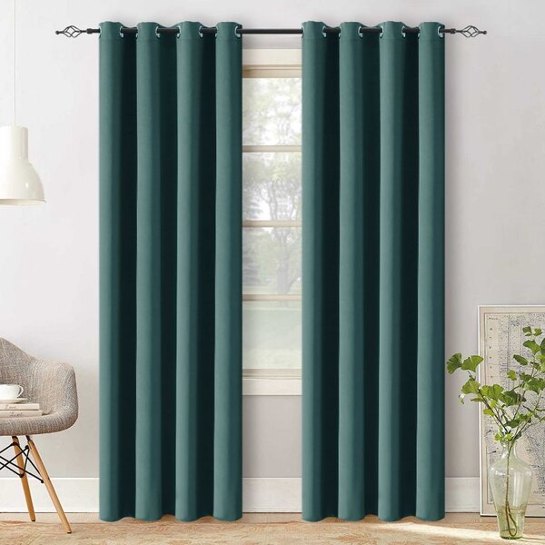 Zatemnitvena zavesa VELVET 140x250 cm, turkizna Za obesiti: Trak za nabiranje
