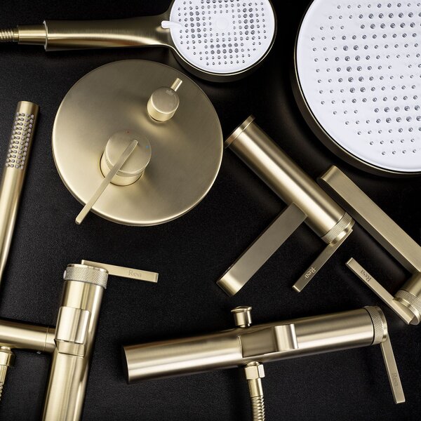 Komplet za tuširanje za vgradnjo Rea Grace Brush Gold + BOX