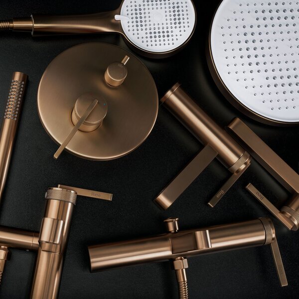 Komplet za tuširanje za vgradnjo Rea Grace Brush Copper + BOX