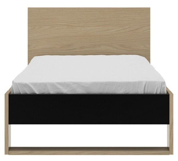 Mömax Postelja Nael, Barva Hrasta, Črna, 90x200