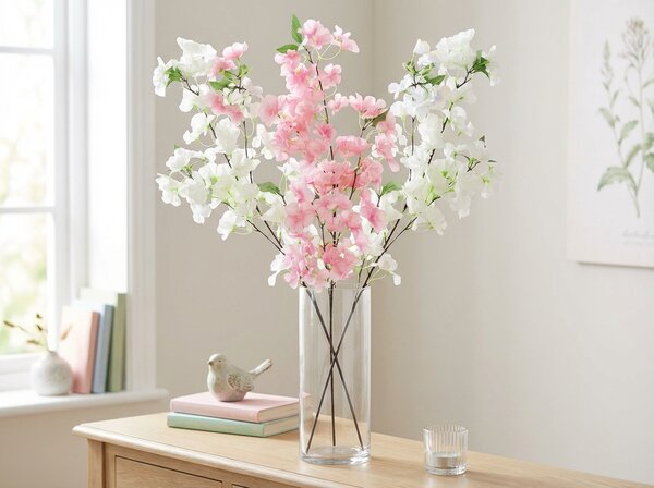 Umetni cvet CHERRY BLOSSOM 88 cm - več barv Barva: Bela